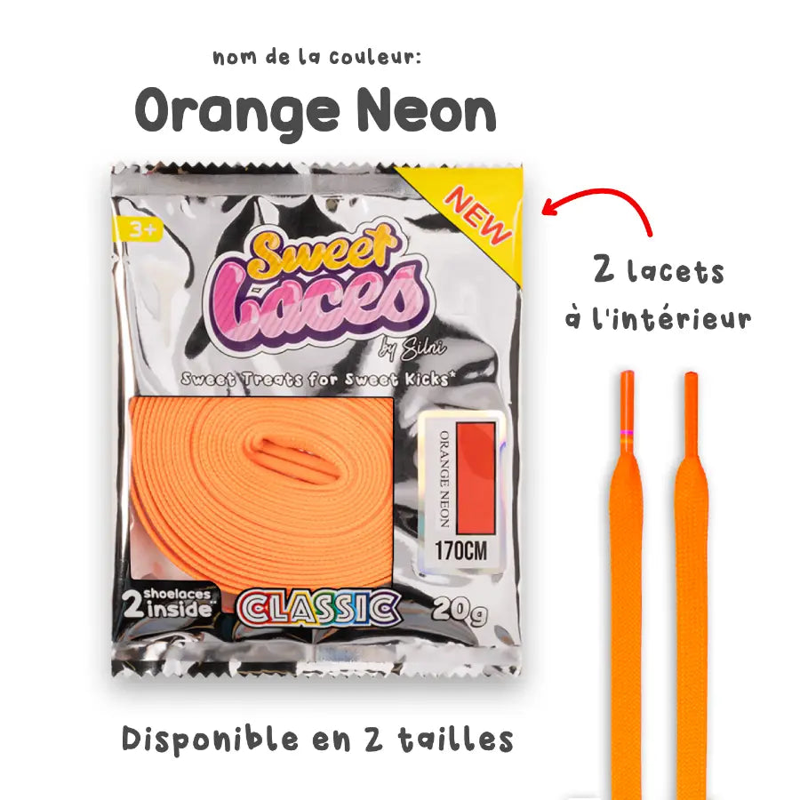 Sweetlaces Classic: Neon Orange