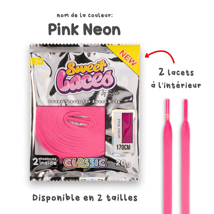 Sweetlaces Classic: Pink Neon