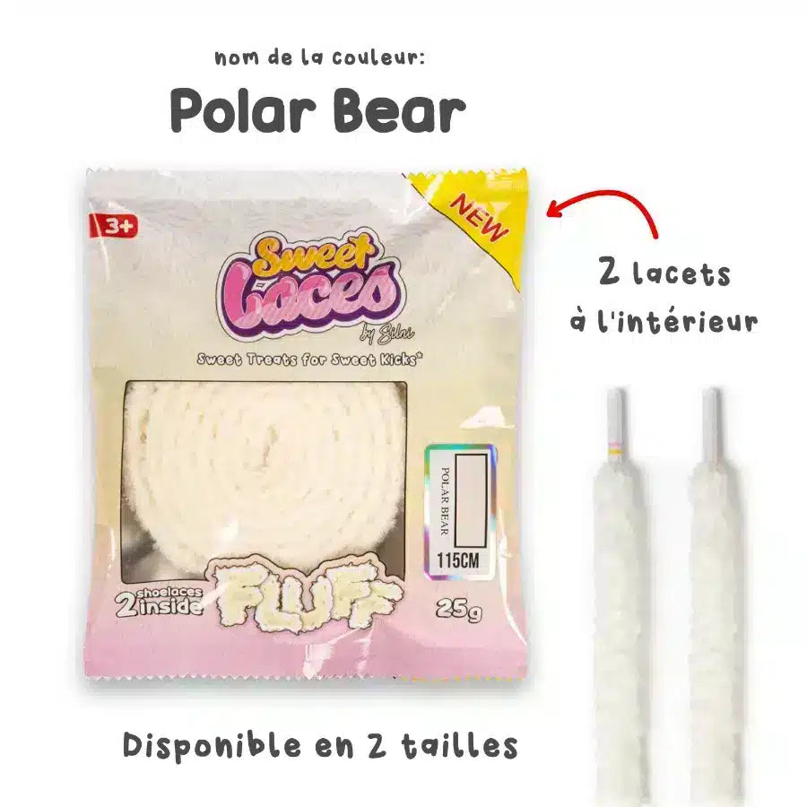 Sweetlaces Fluff: Polar Bear