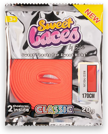 Sweetlaces Classic: Red Neon