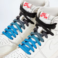paire de lacets de couleur en dégradé Thunder bleu de la marque Sweetlaces